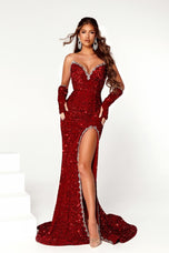 Portia and Scarlett High Slit Prom Dress PS23680