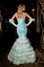 Portia and Scarlett Mermaid Feather Dress PS24037