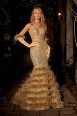 Portia and Scarlett Mermaid Feather Dress PS24037