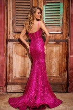 Portia and Scarlett Plunging Sequin Dress PS24038
