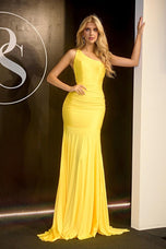Portia and Scarlett One Shoulder Jersey Prom Dress PS24051X