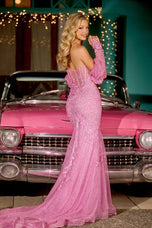 Portia and Scarlett Lace Fitted Prom Dress PS24144