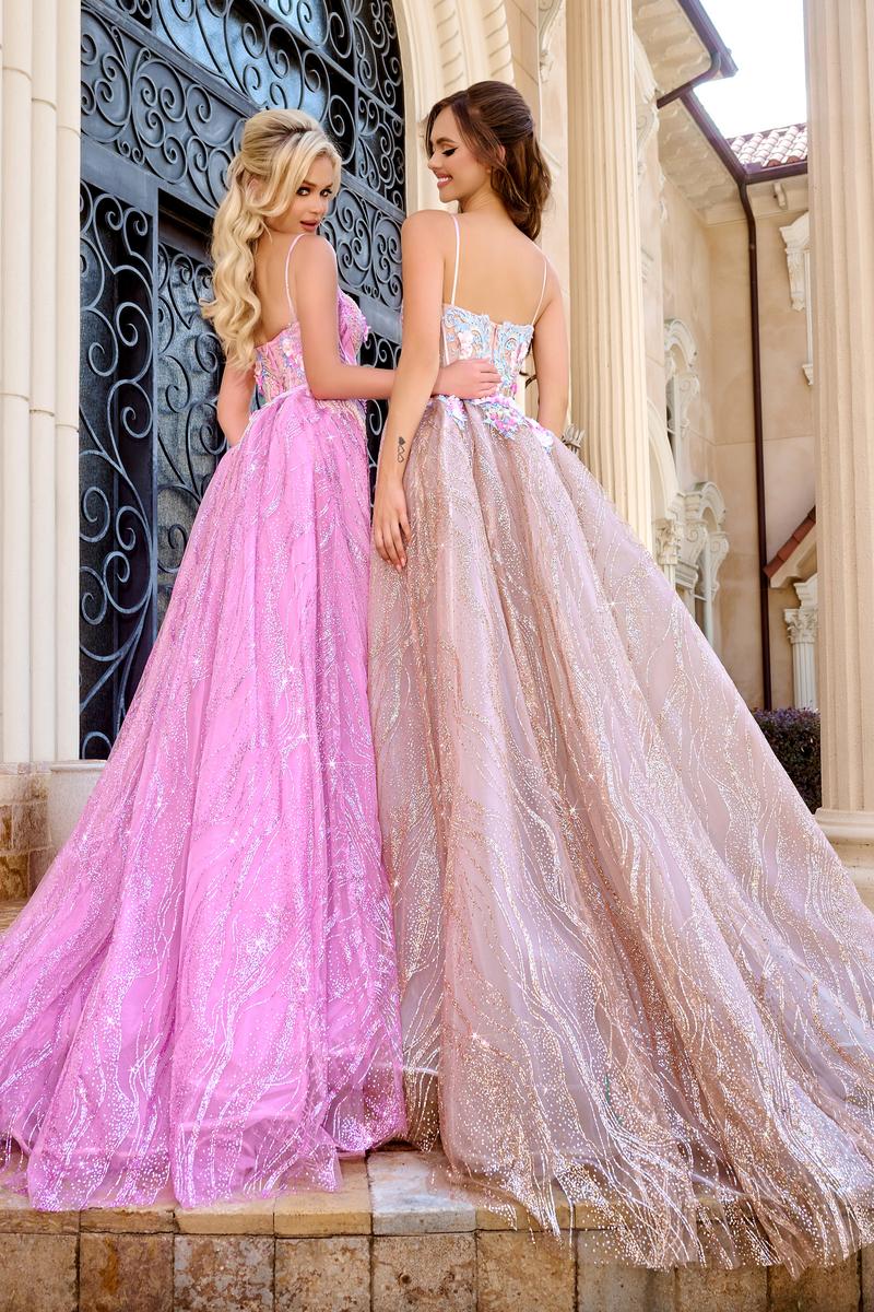 Portia and Scarlett Lace Sequin Prom Dress PS24251