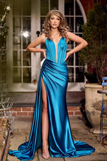 Portia and Scarlett Satin Halter Prom Dress PS24682