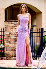 Portia and Scarlett One Shoulder Illusion Prom Dress PS24942