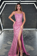 Portia and Scarlett Illusion Corset Prom Dress PS24943