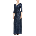 Alex Evenings Sequin Column Gown 8196646