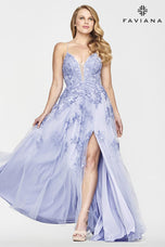 Faviana Glamour Lace A-line Prom Dress S10640