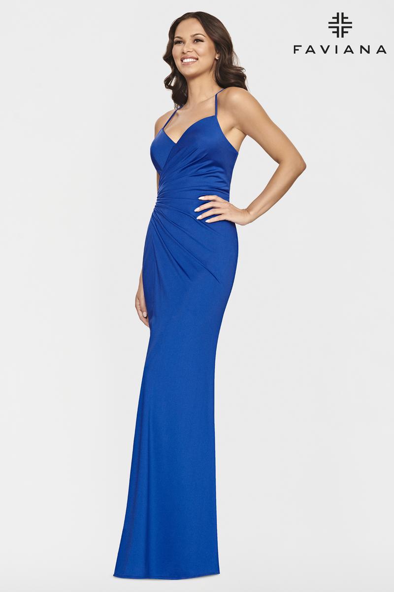 Faviana Tight V-Neck Prom Dress S10644