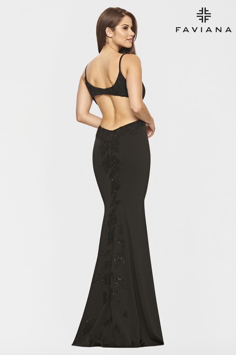 Faviana Open Back Long Prom Dress S10668