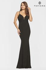 Faviana Open Back Long Prom Dress S10668