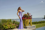 Faviana Long V-Neck Prom Dress S10830