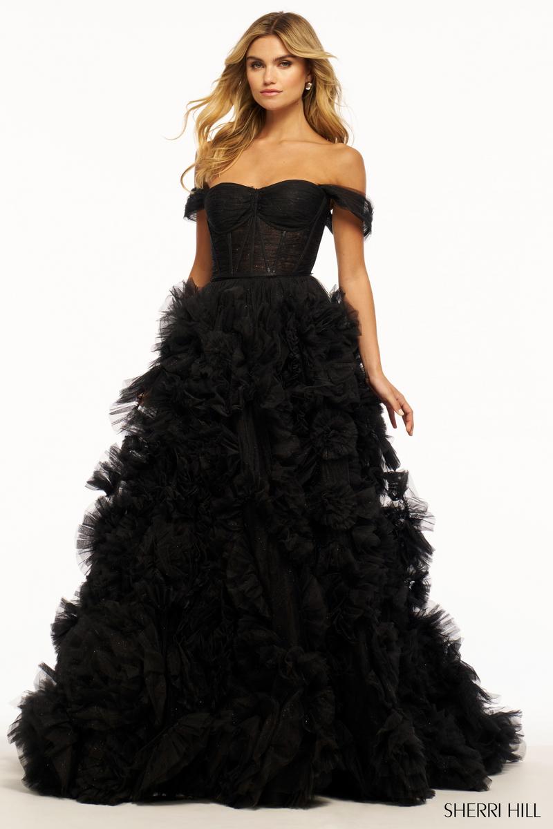 Sherri Hill Tulle Ball Gown 55438