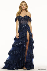 Sherri Hill Corset Ruffle Prom Dress 55801