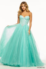 Sherri Hill Lace Ball Gown Dress 53116