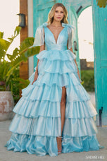 Sherri Hill Organza Ruffle Prom Dress 56127