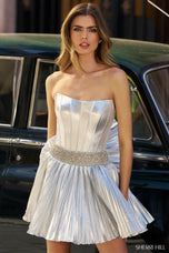 Sherri Hill Corset Pleated Skirt Homecoming Dress 56518