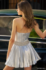 Sherri Hill Corset Pleated Skirt Homecoming Dress 56518