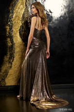 Sherri Hill Dramatic One Shoulder Evening Dress 56545