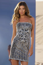 Sherri Hill Beaded Cocktail Dress 56554