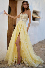 Sherri Hill Lace Corset A-Line Prom Dress 56577