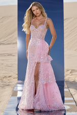 Sherri Hill Corset Ruffle Prom Dress 56589