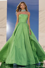 Sherri Hill Strapless Ballgown with Choker 56748