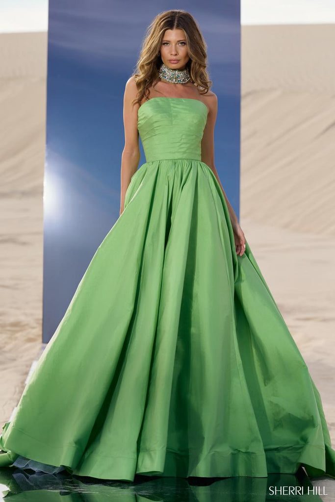 Sherri Hill Strapless Ballgown with Choker 56748