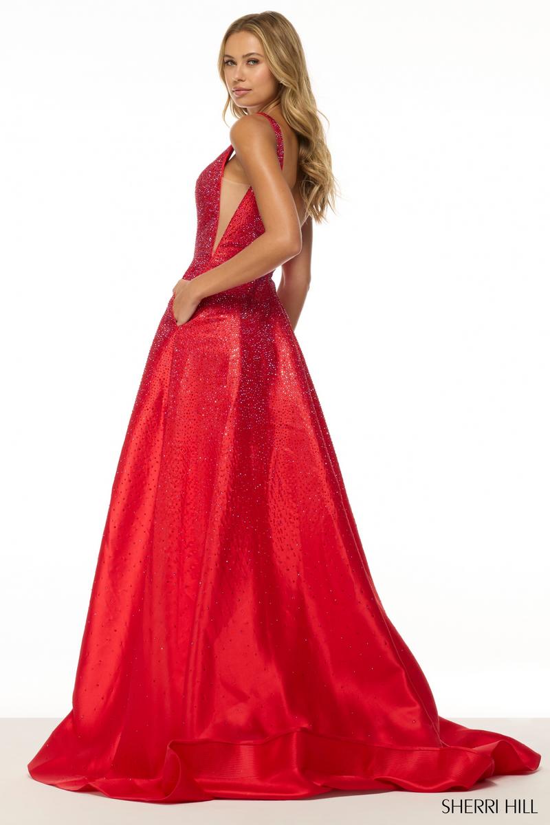 Sherri Hill Heat Stone A-Line Prom Dress 56990