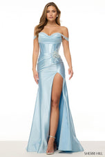 Sherri Hill Cowl Neck Corset Prom Dress 57037