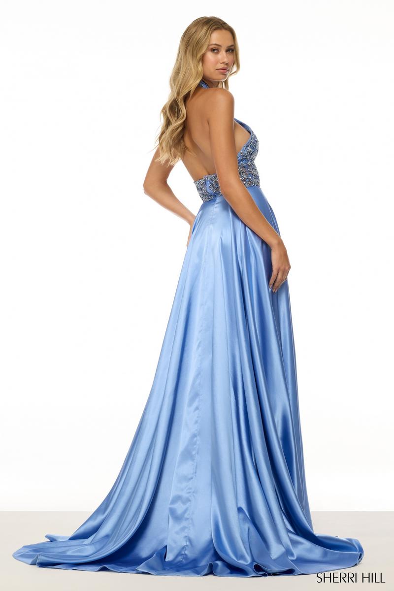 Sherri Hill A-Line Halter Prom dress 57109