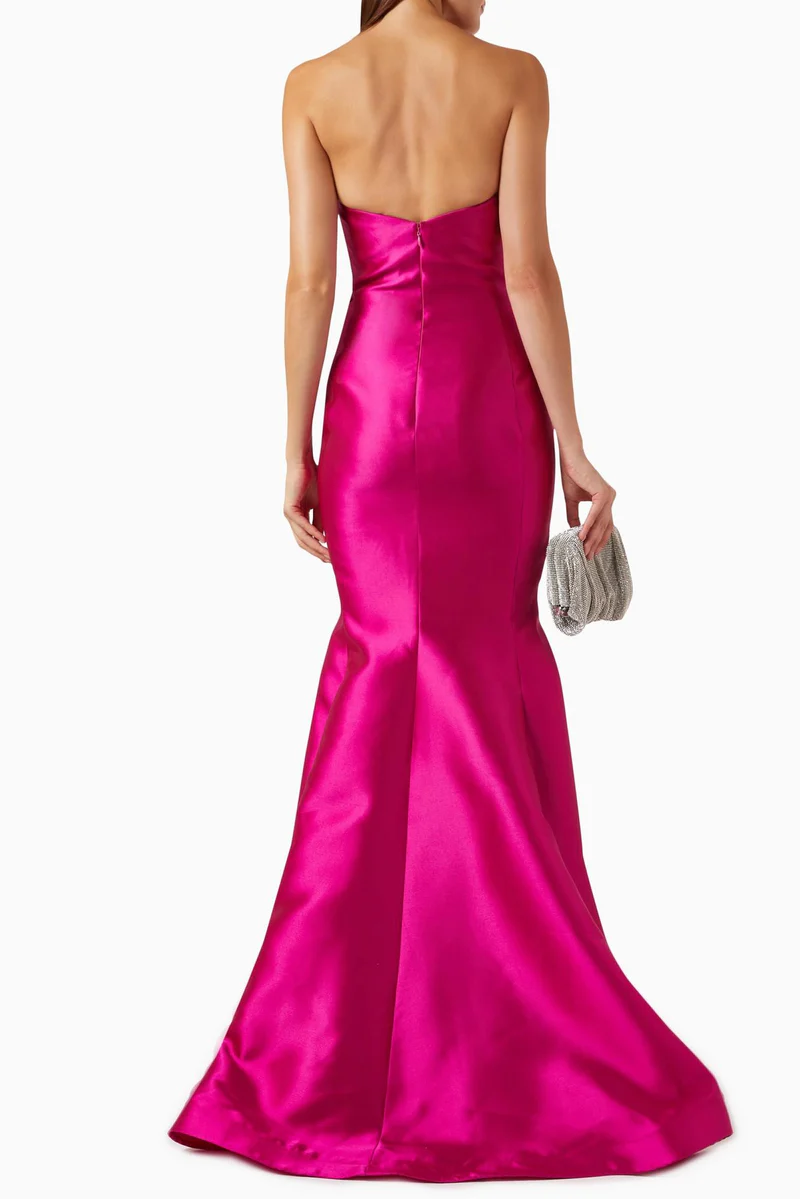 Nicole Bakti Strapless Evening Gown 7206