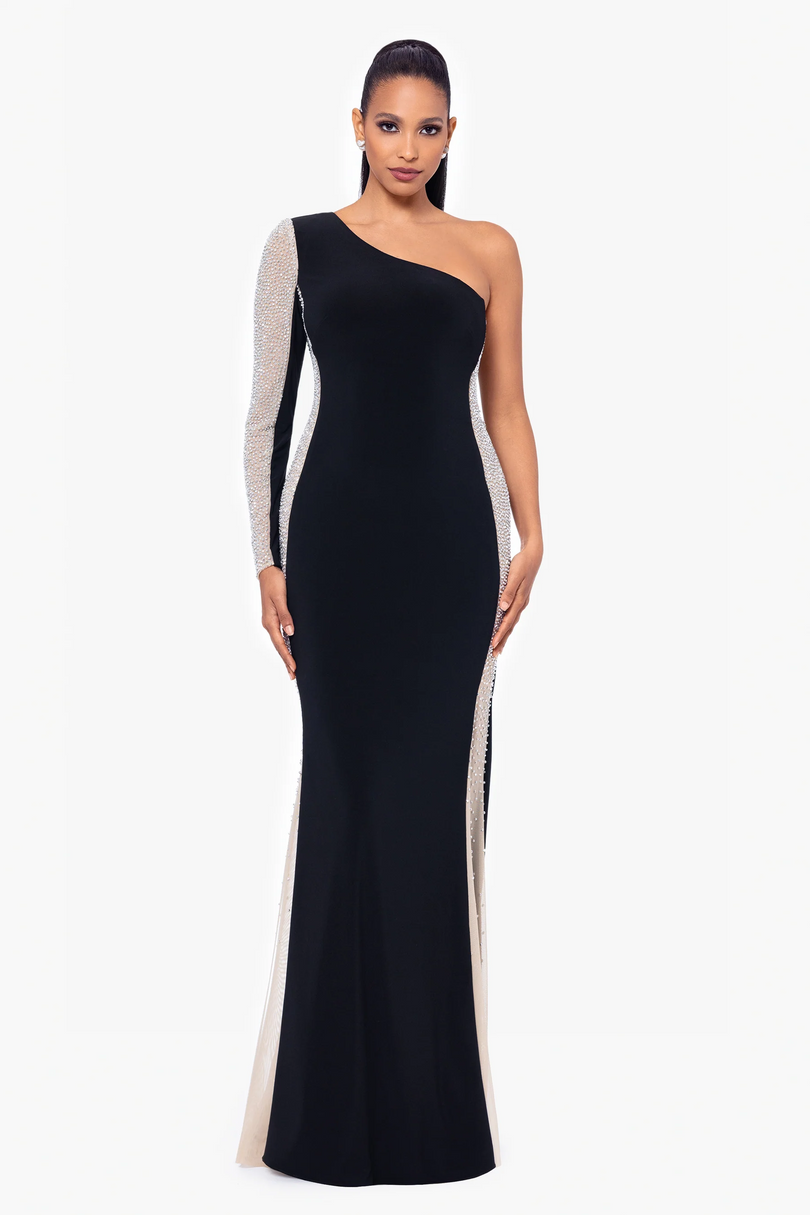 Xscape Evenings One Shoulder "Dorthey" Evening Gown 6554X