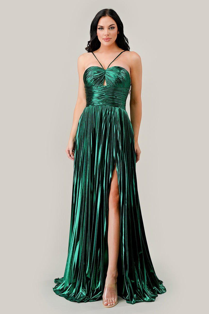 Ladivine Metallic A-line Prom Dress C153