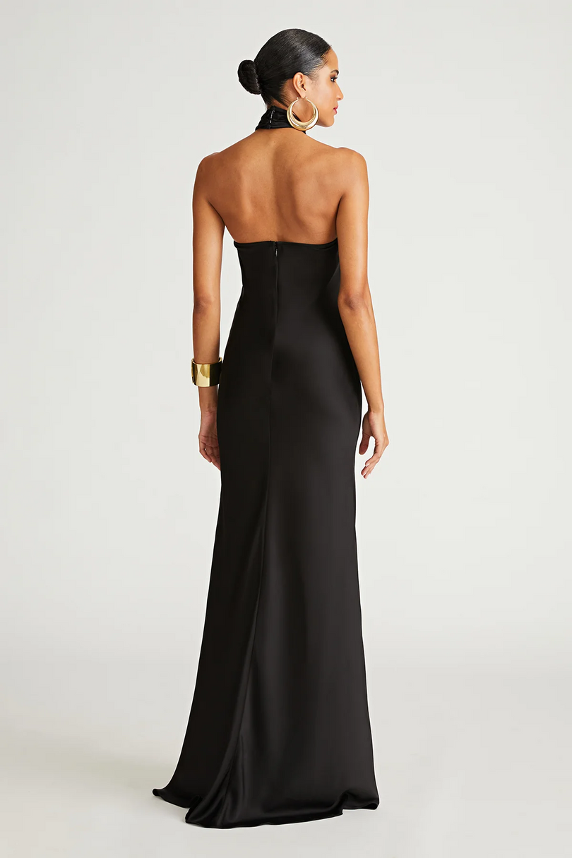 Halston "Emie" Gown In Satin 10111366