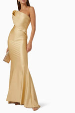 Nicole Bakti Strapless Evening Dress 7082