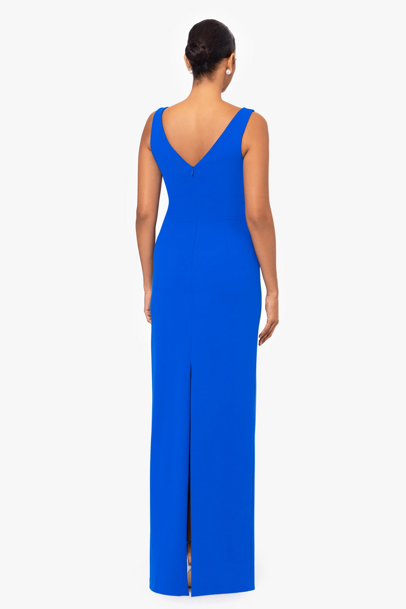 Betsy and Adam "Sam" Scuba Bow Maxi Dress A26475