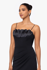 Xscape "Shay" Cowl Neck Dress 6170X