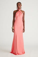 Halston "Emie" Gown In Satin 10111366