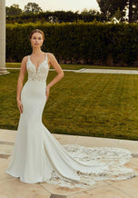 Morilee Raquel Crepe Illusion Wedding Dress 2658