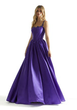 Morilee Corset Simple Satin Ball Gown Prom Dress 49036