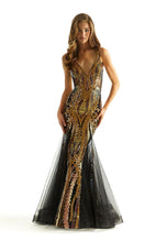 Morilee Metallic Sequin Prom Dress 49037