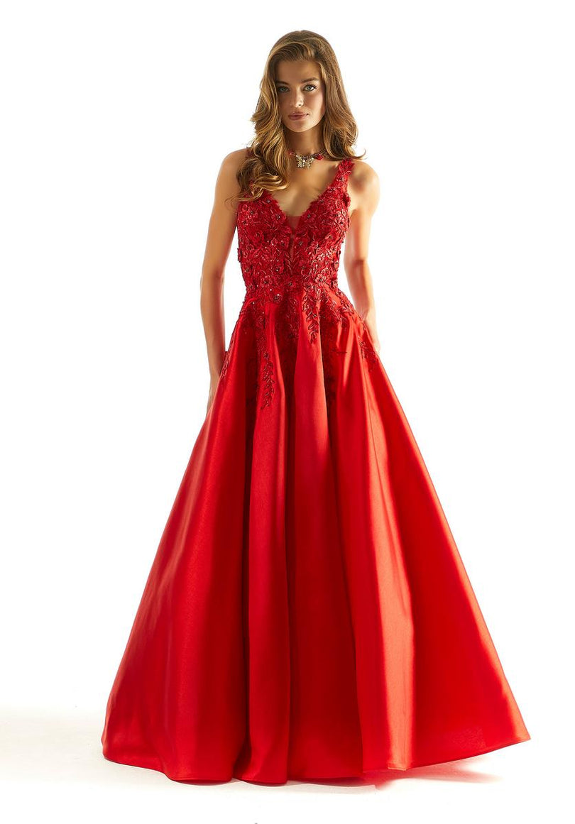 Morilee Lace Satin Ball Gown Prom Dress 49044