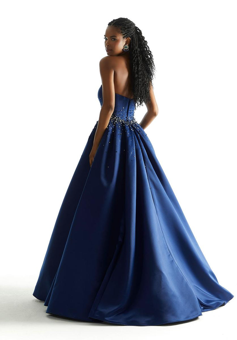 Morilee Strapless Satin Ball Gown 49054