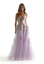 Morilee 3D Floral A-Line Prom Dress 49074