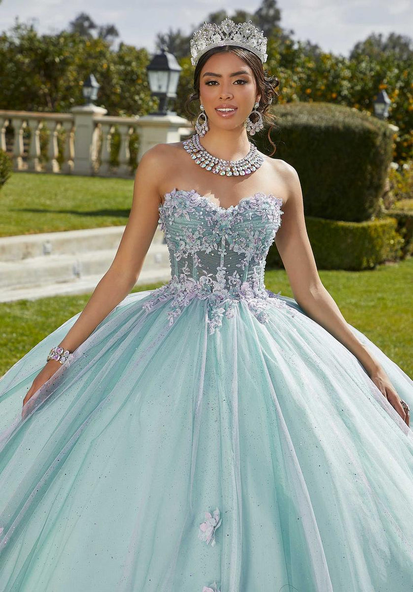 Vizcaya by Morilee Ruched Corset Quince Dress 89421