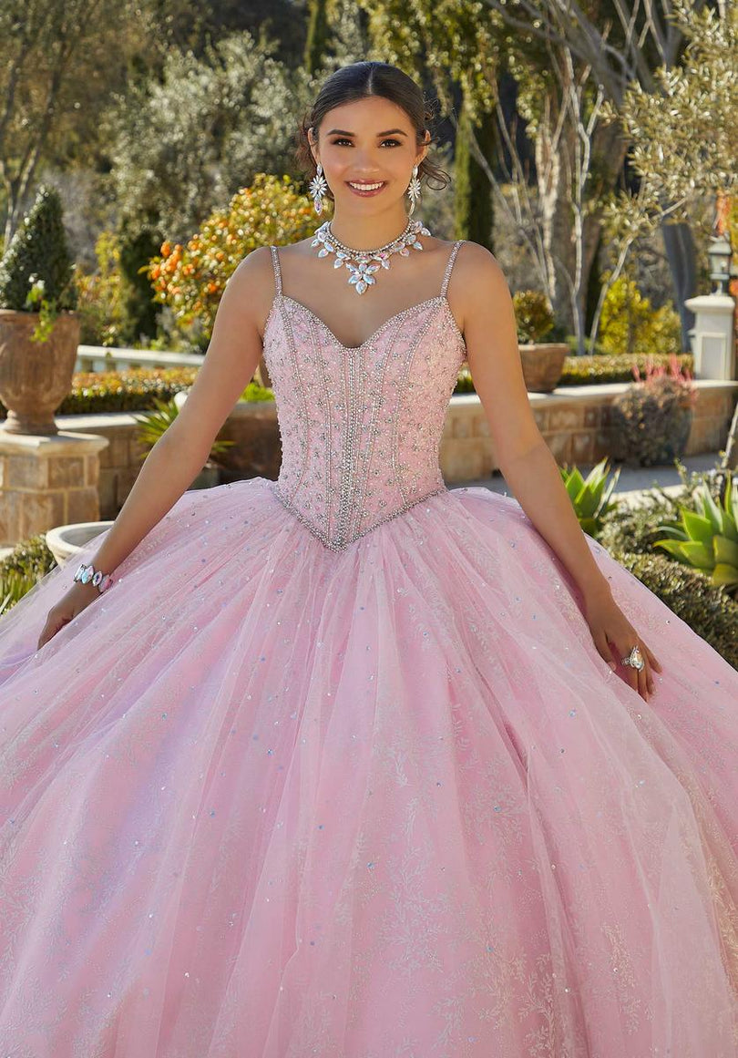 Vizcaya by Morilee Beaded Corset Quince Dress 89430