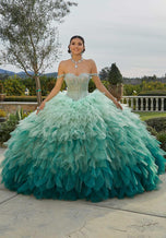 Vizcaya by Morilee Ombre Ruffle Quince Dress 89438