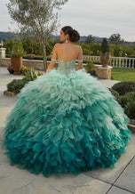 Vizcaya by Morilee Ombre Ruffle Quince Dress 89438