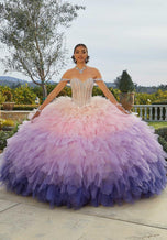 Vizcaya by Morilee Ombre Ruffle Quince Dress 89438
